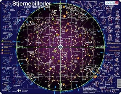 Larsen Puzzles Puzzle Constellations - 70 pieces Maxi (36.5x28.5 cm) 2D Puslespil
