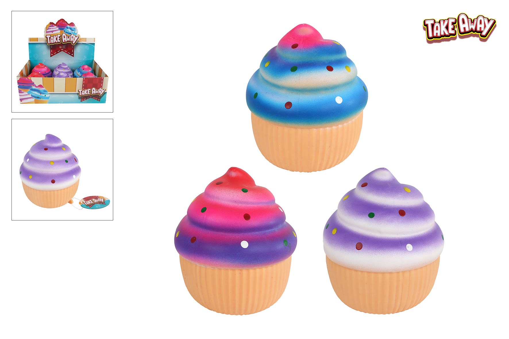 Trend Toys Squeeze Cupcake Ø 14 cm Smaa Gaver Til Boern 120210