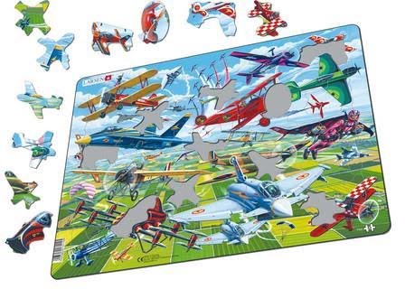 Larsen Puzzles Puzzle ærobatics - 64 pieces Maxi (36.5x28.5cm) 2D Puslespil