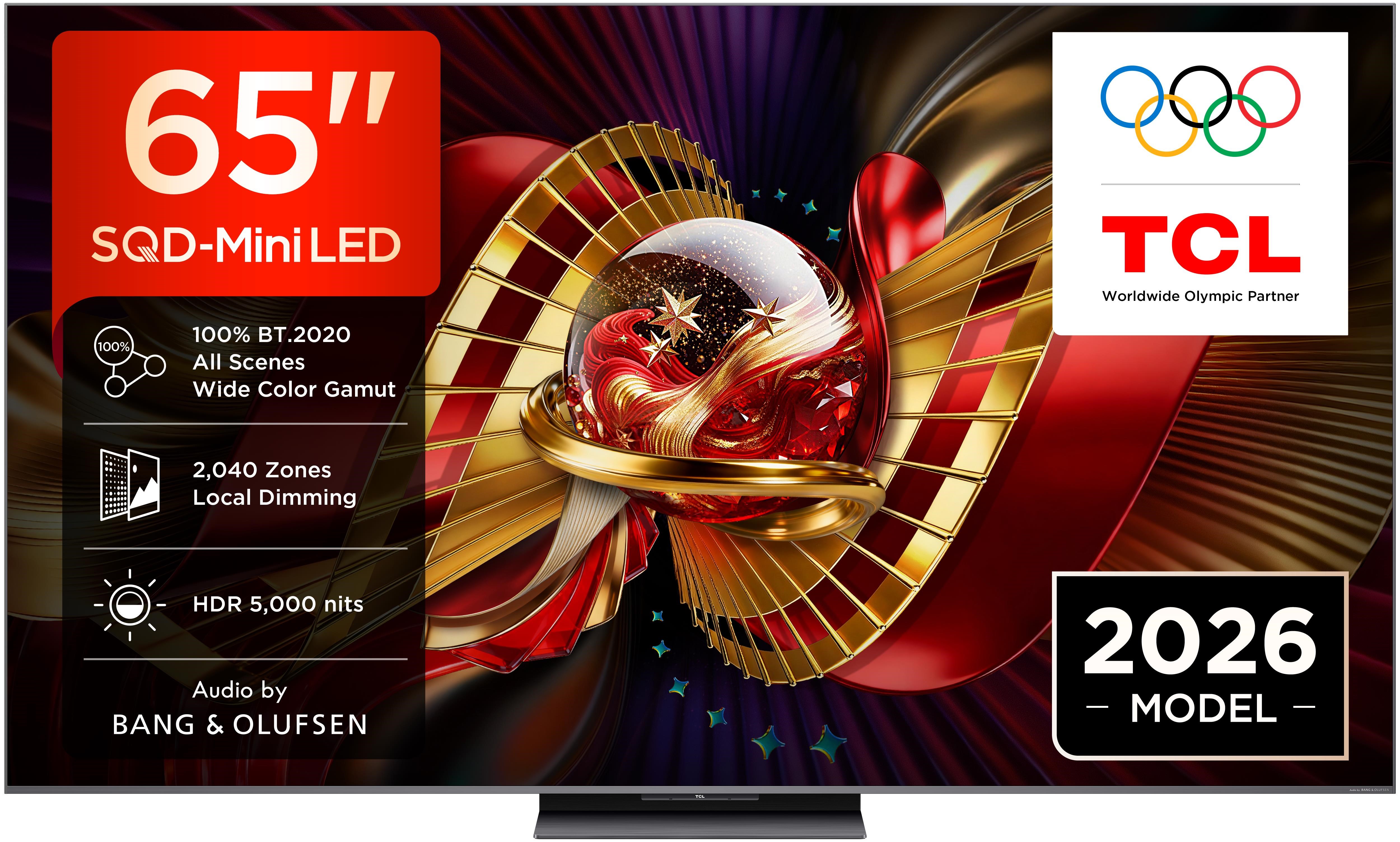 TCL 65" Fladskærms TV LCD 4K C8L 65C8L TV Ambilight Fjernsyn Sort