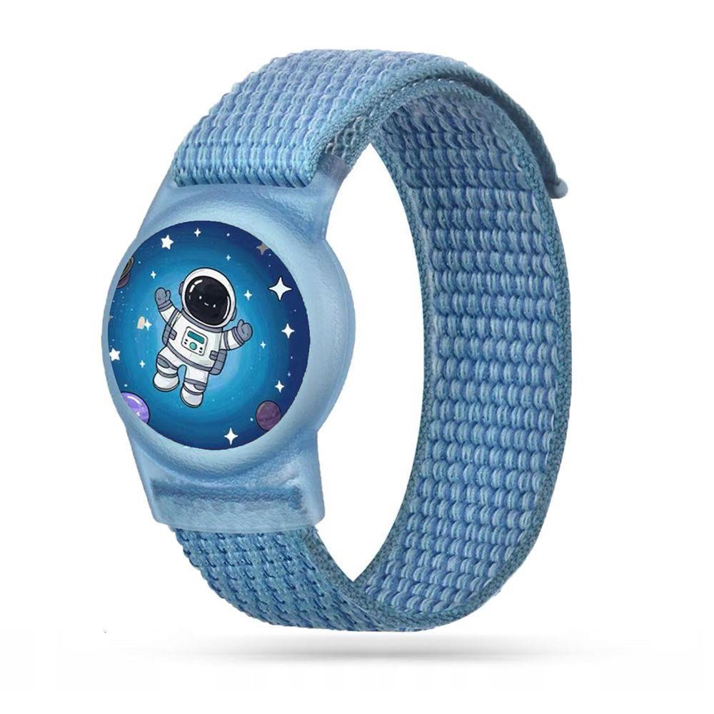 Tech-Protect Nylon Strap for Apple AirTag 1/2 - Blue Smartwatch Tilbehør 5906302333707
