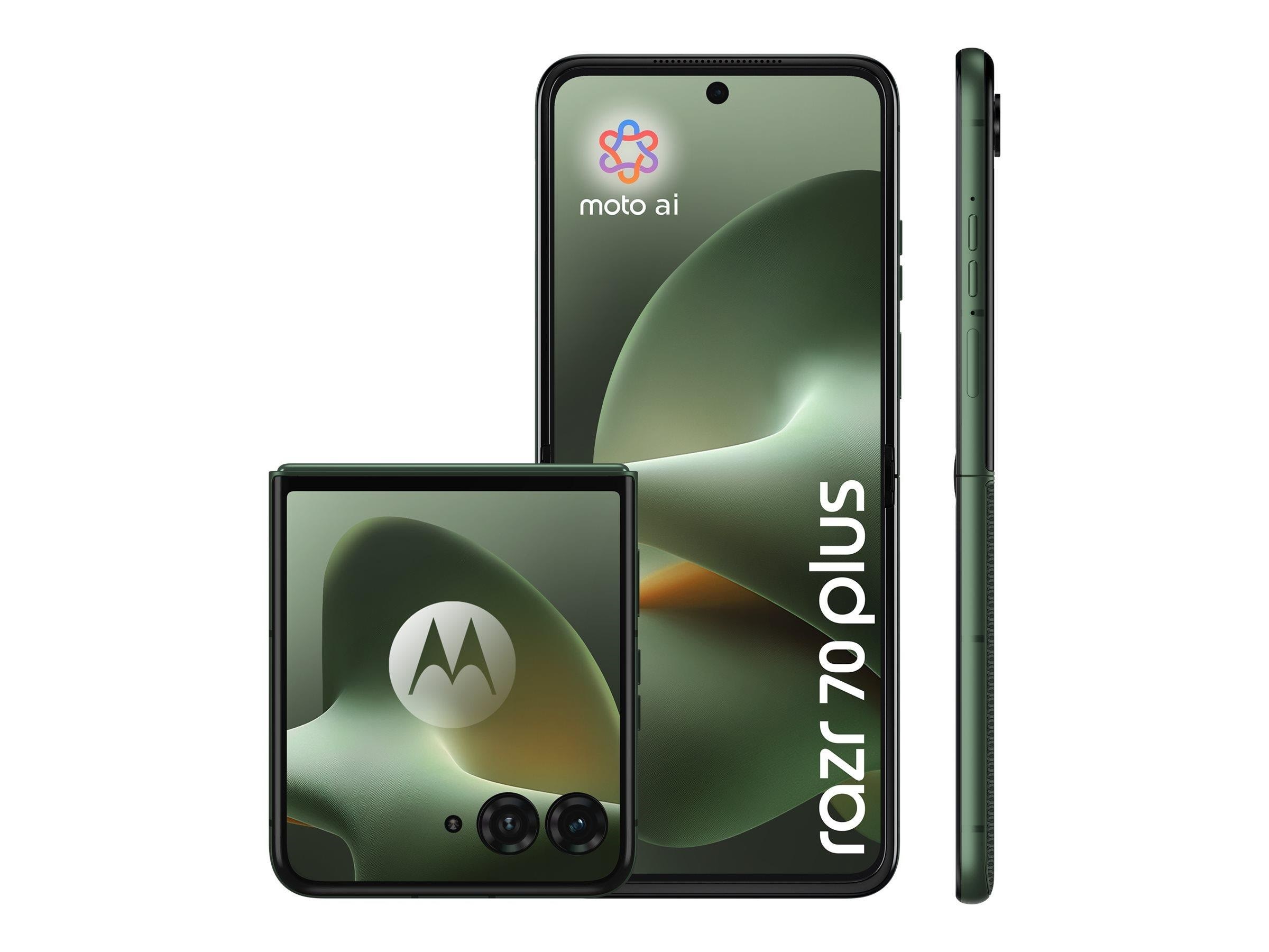 Motorola razr 70 plus 512GB/12GB - PANTONE Mountune View Mobiltelefon Grøn PBCF0004SE