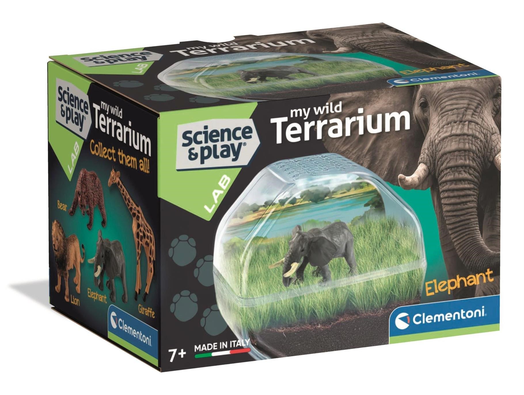 Clementoni Mini Terrarium Elephant Kreativt Legetøj 18391