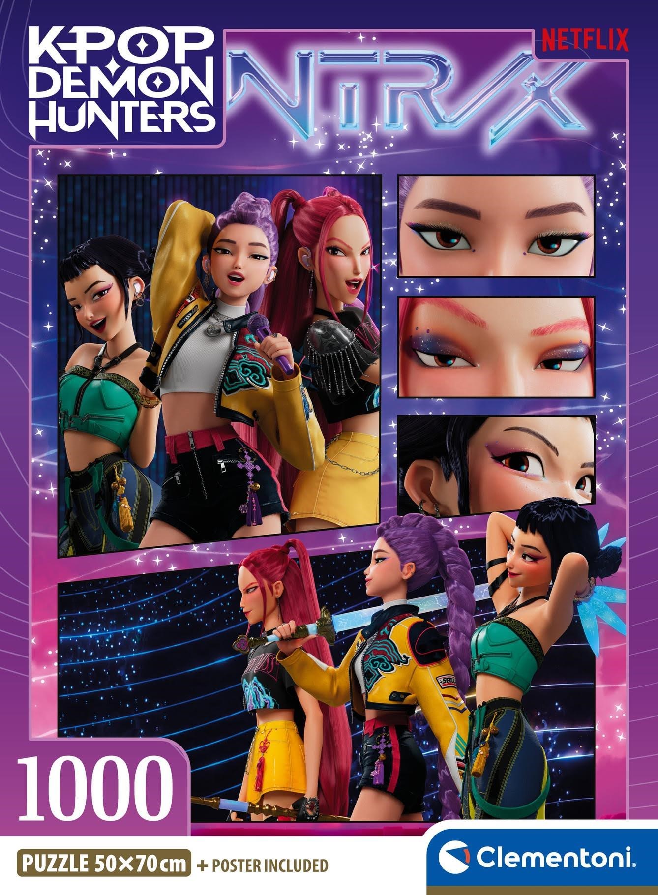 Clementoni K-Pop Demon Hunters - Compact 1000 brikker Puslespil 37125