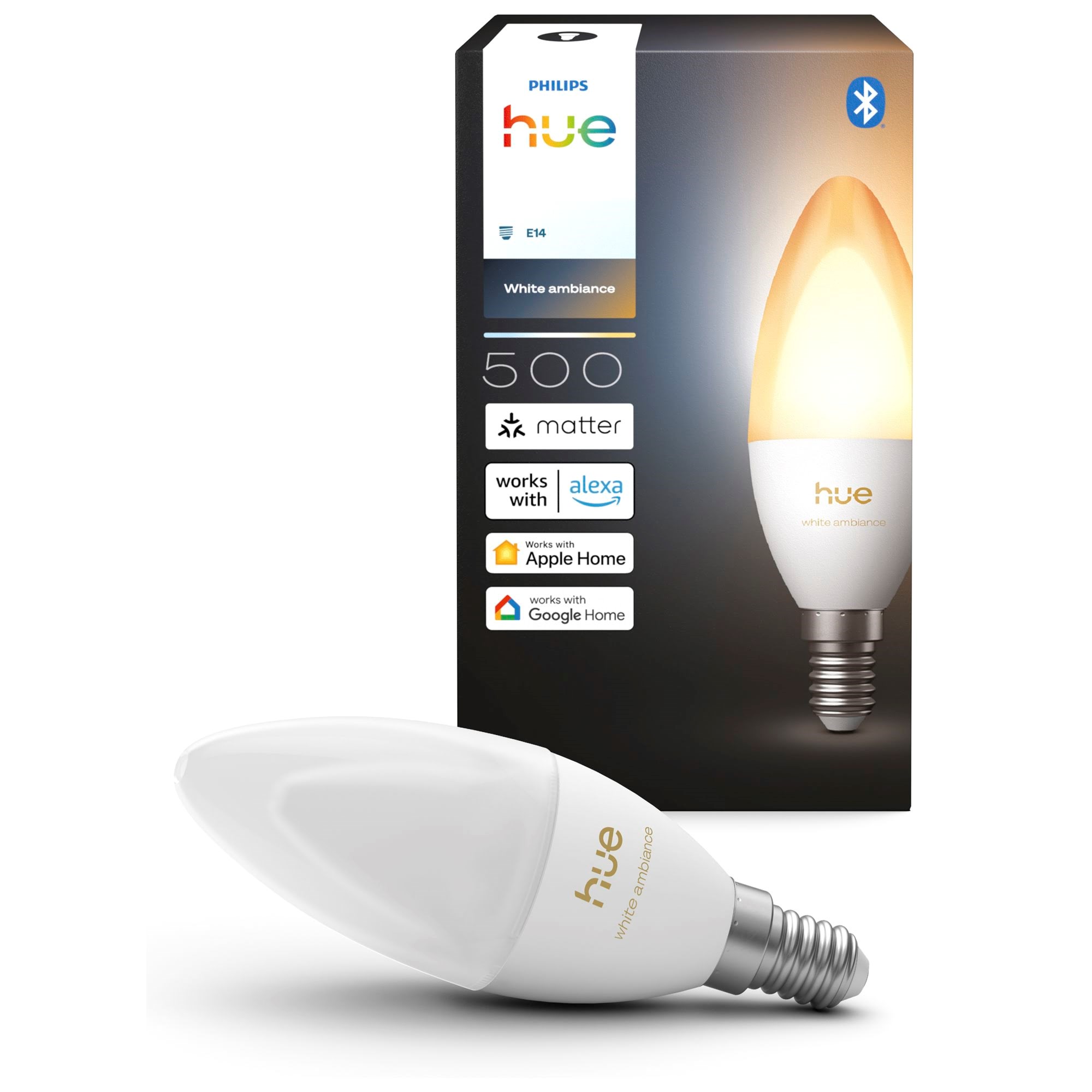 Philips Kerte - E14 pære - White ambiance - 1-pak Smart Home 929004295601