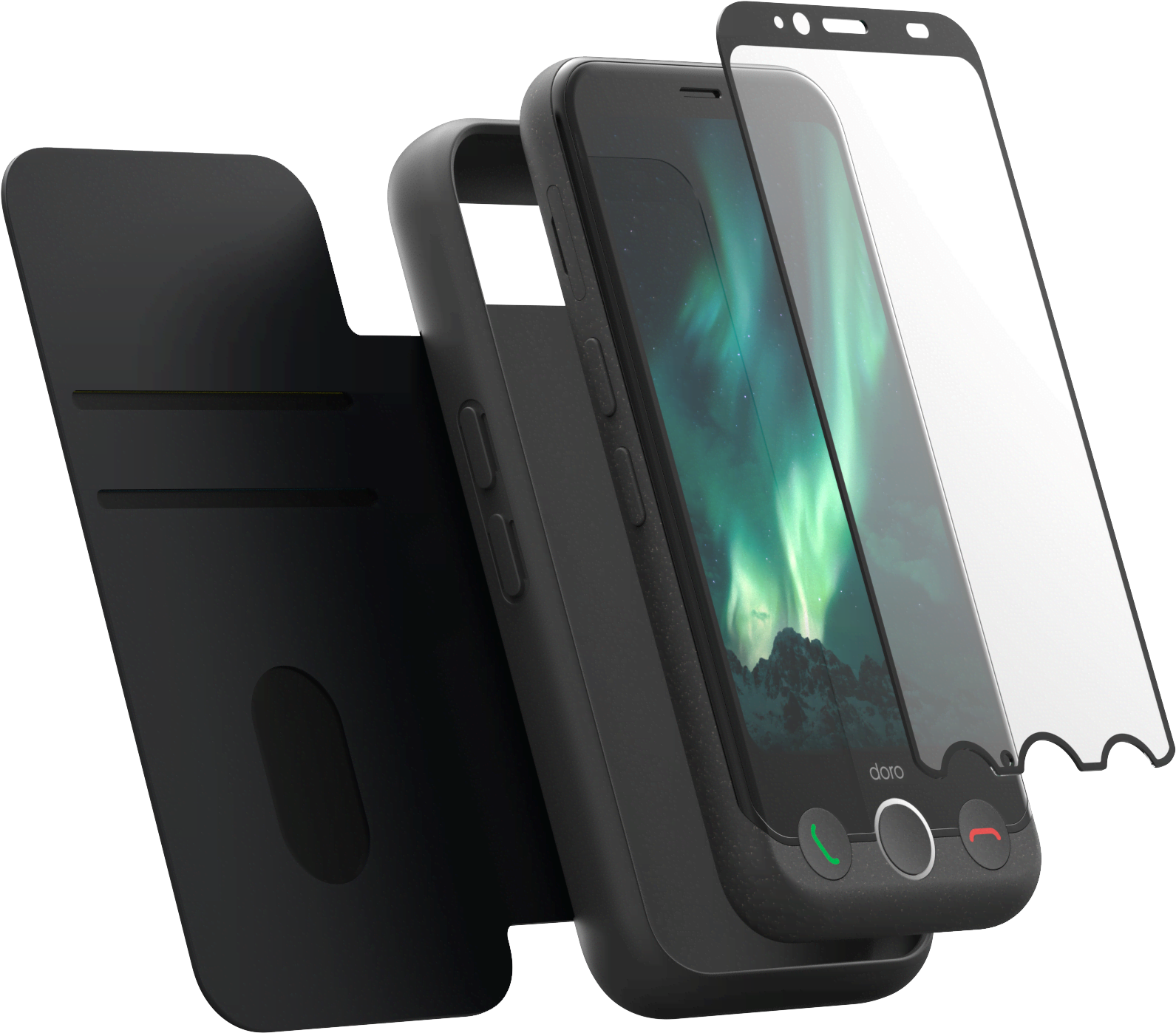 Doro Aurora A11 Plus 64GB/4GB - Grafit (A11 Inkl. Pungetui & beskyttelsesglas)