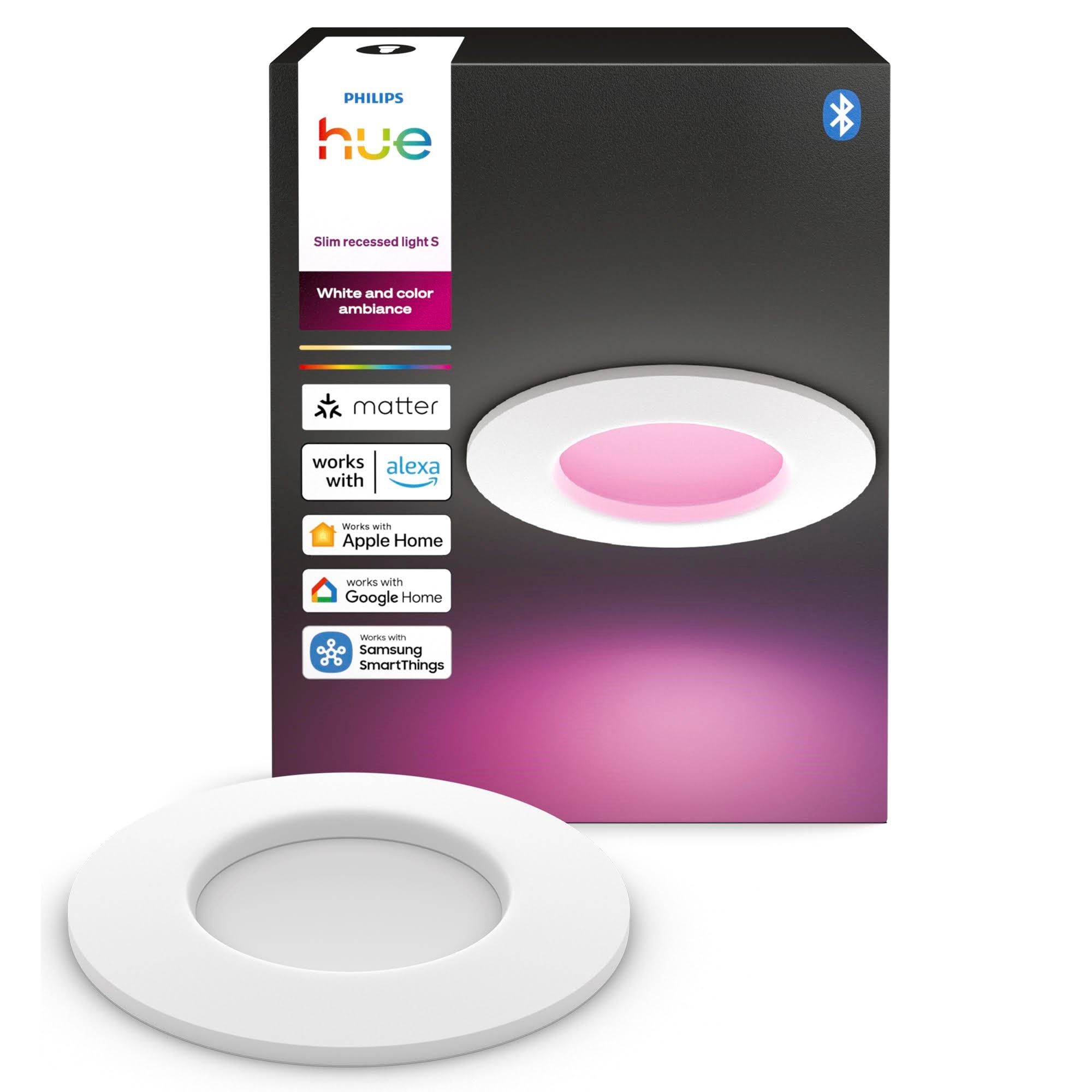 Philips Hue Slim indbygningsspot 90 mm Hvid Smart Home 929004291001