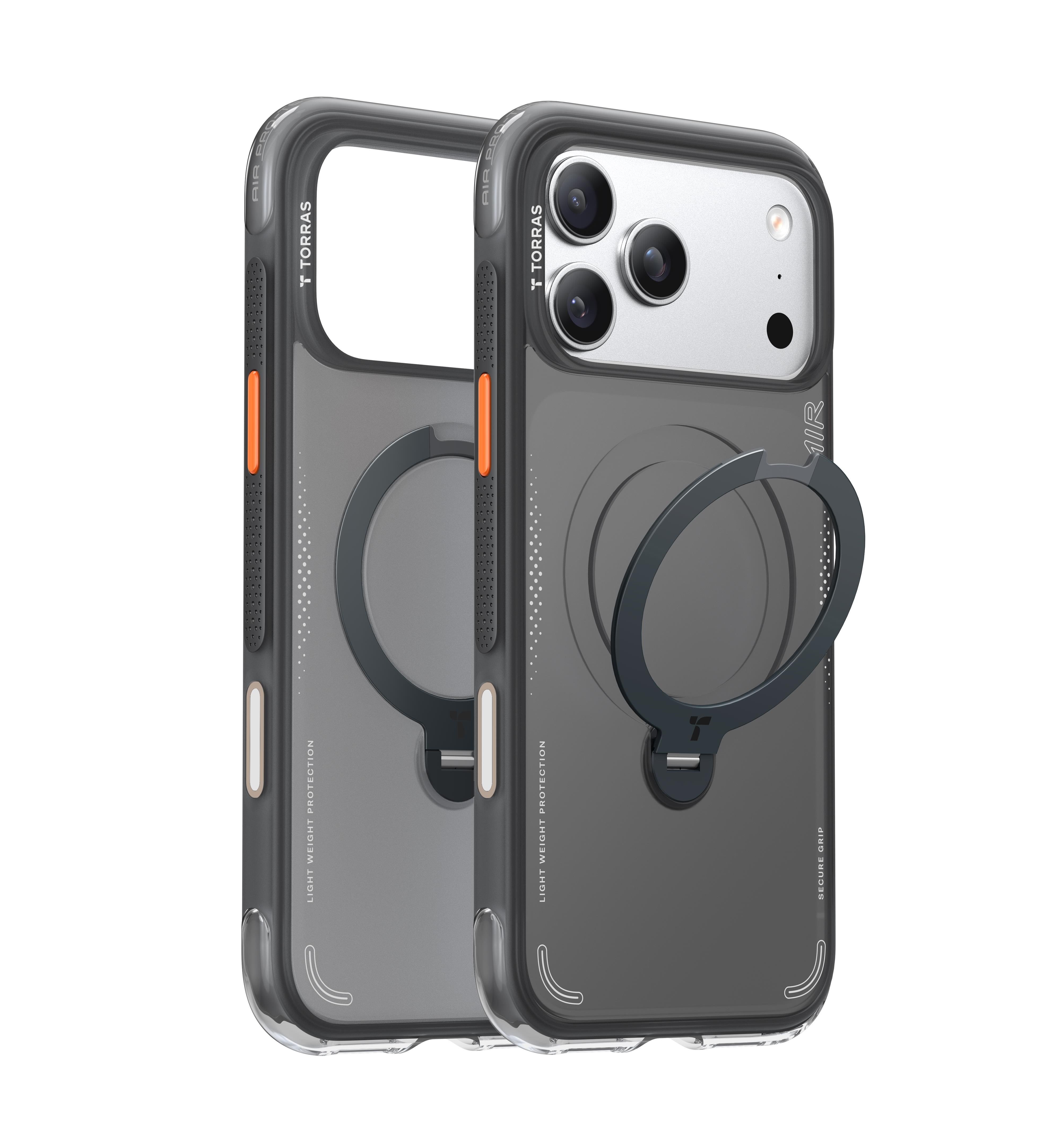 Torras Ostand Q3 Air - shadow black - iPhone 17 Pro Mobilcover X00FX2984