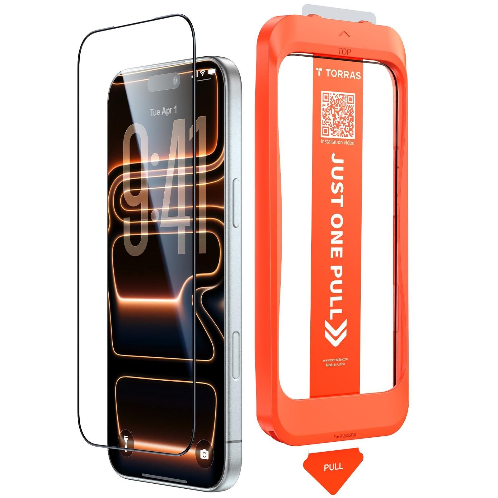 Torras GlassGo Install Master - clear - iPhone 17 Pro Max Beskyttelsesglas X00FX2443