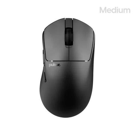 Pulsar X3 CrazyLight Medium Wireless (Jet Black) - Gaming Mus - Optisk - 5 knapper - Sort Mus PX3RCL201