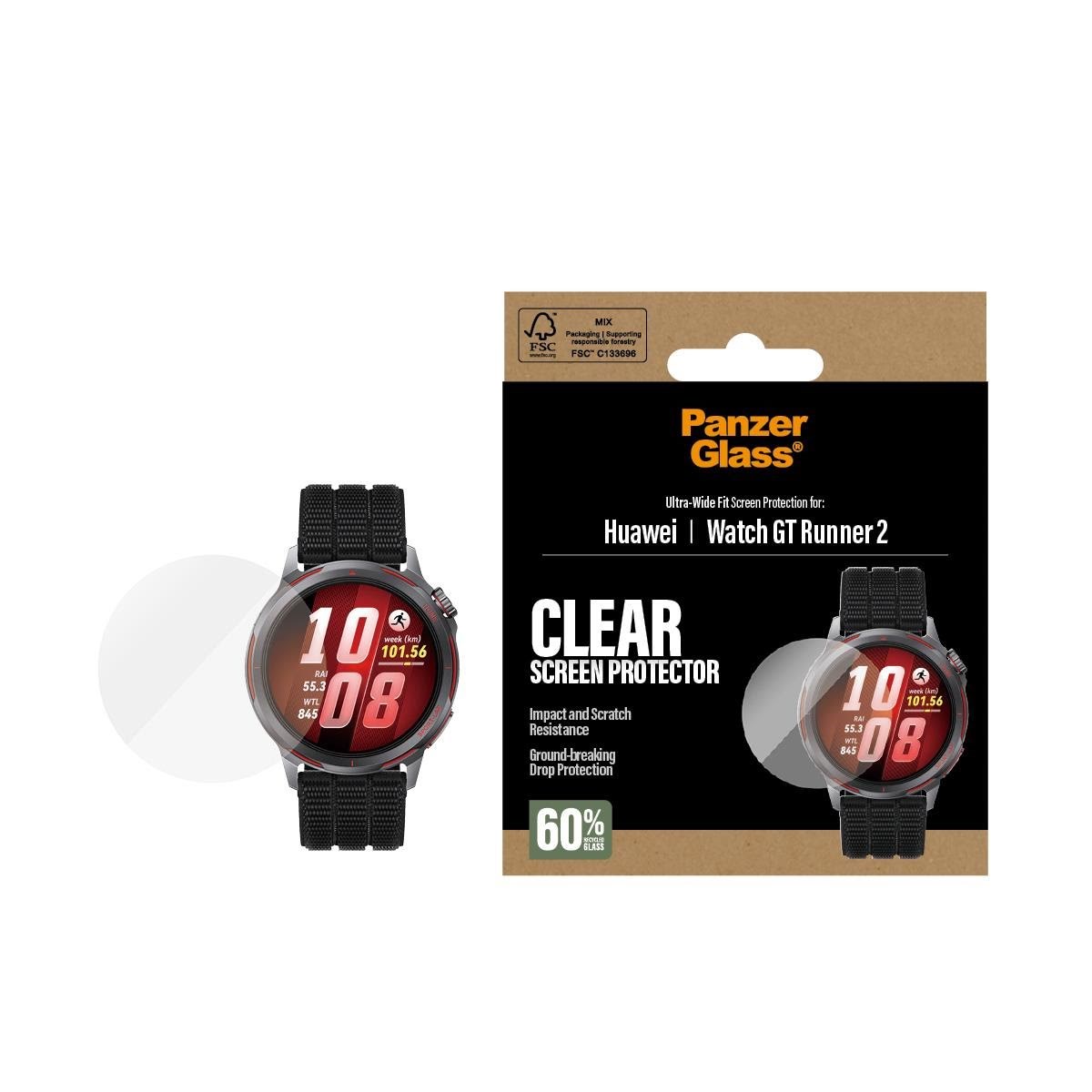PanzerGlass Screen Protector Huawei Watch GT Runner 2 Beskyttelsesglas PG64564