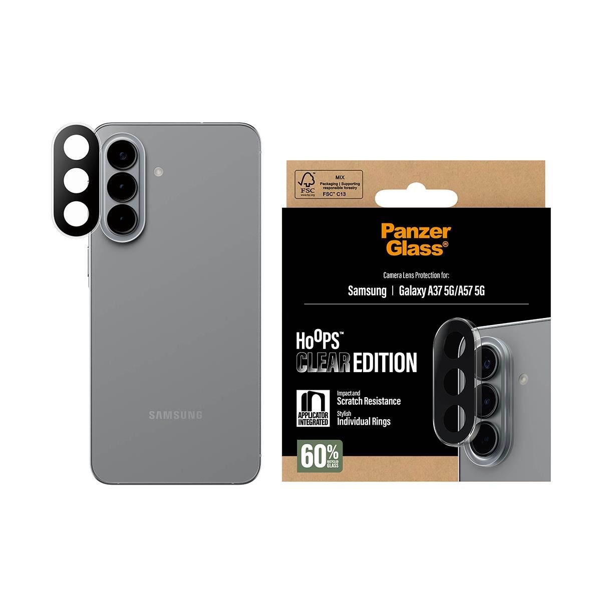 PanzerGlass Camera Lens Protector Transparent Samsung Galaxy A37 5G | A57 5G
