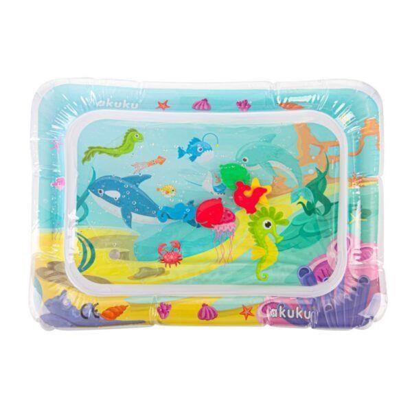 Akuku Inflatable water play mat for babies 67 x 49 cm Babylegetøj A0487