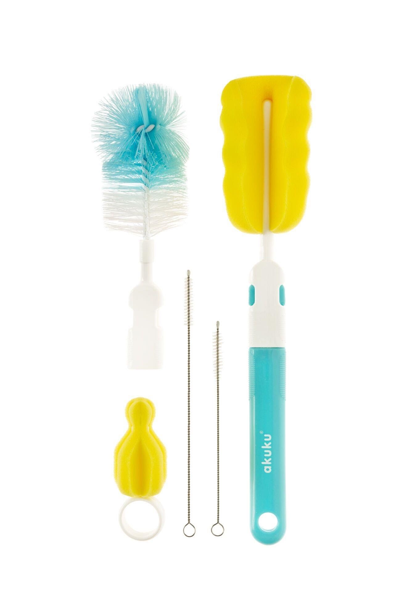 Akuku Bottle straw and pipe brush set BLUE Babyudstyr A0410