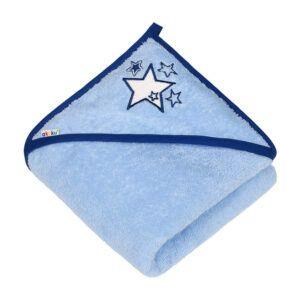 Akuku Baby hooded towel 100x100 cm / blue Babyudstyr A0663