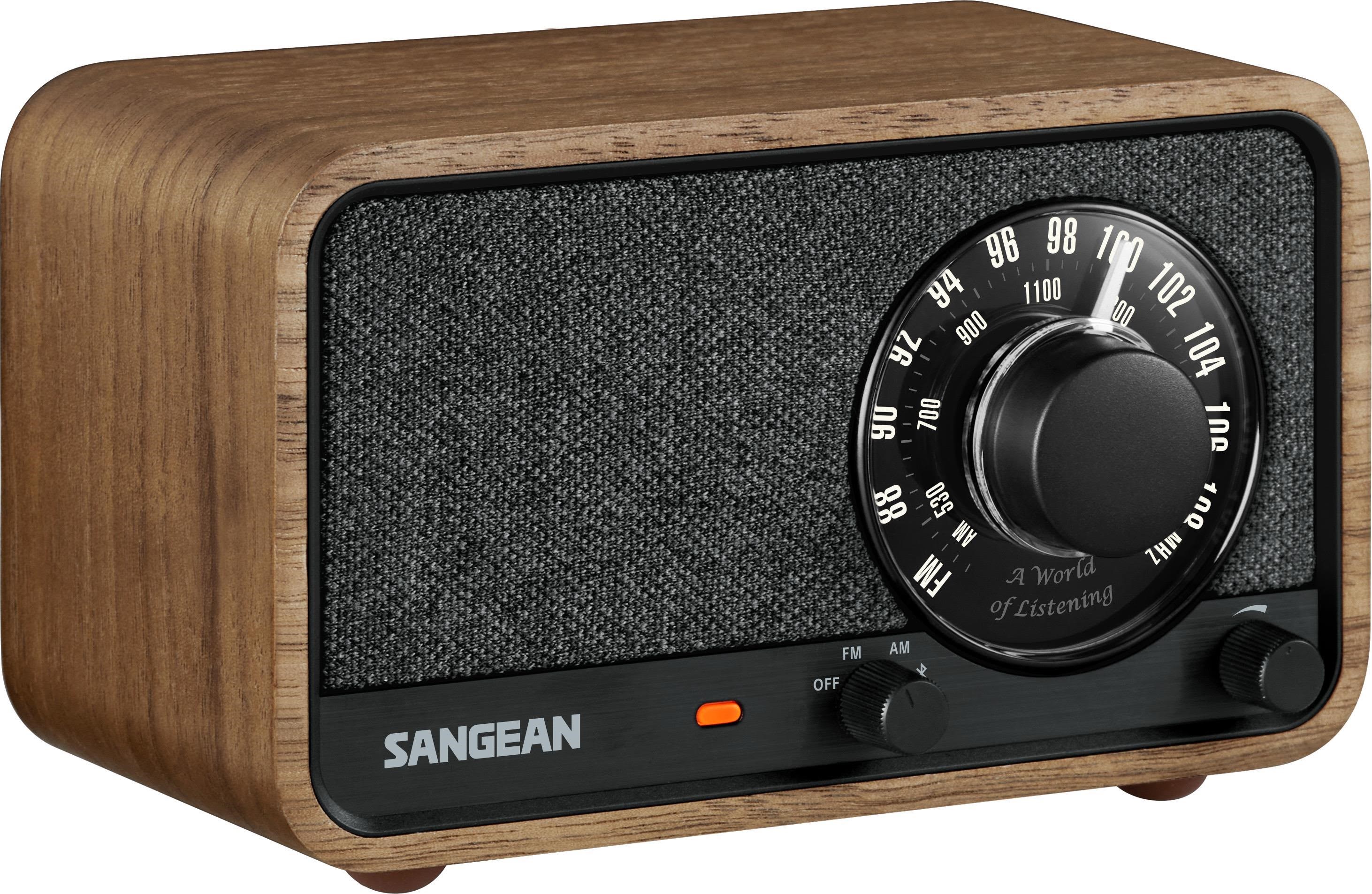 Sangean WR-8 AM/FM/Bluetooth Radio Vintage Walnut - AM/FM - Mono - Valnød Radio A500545