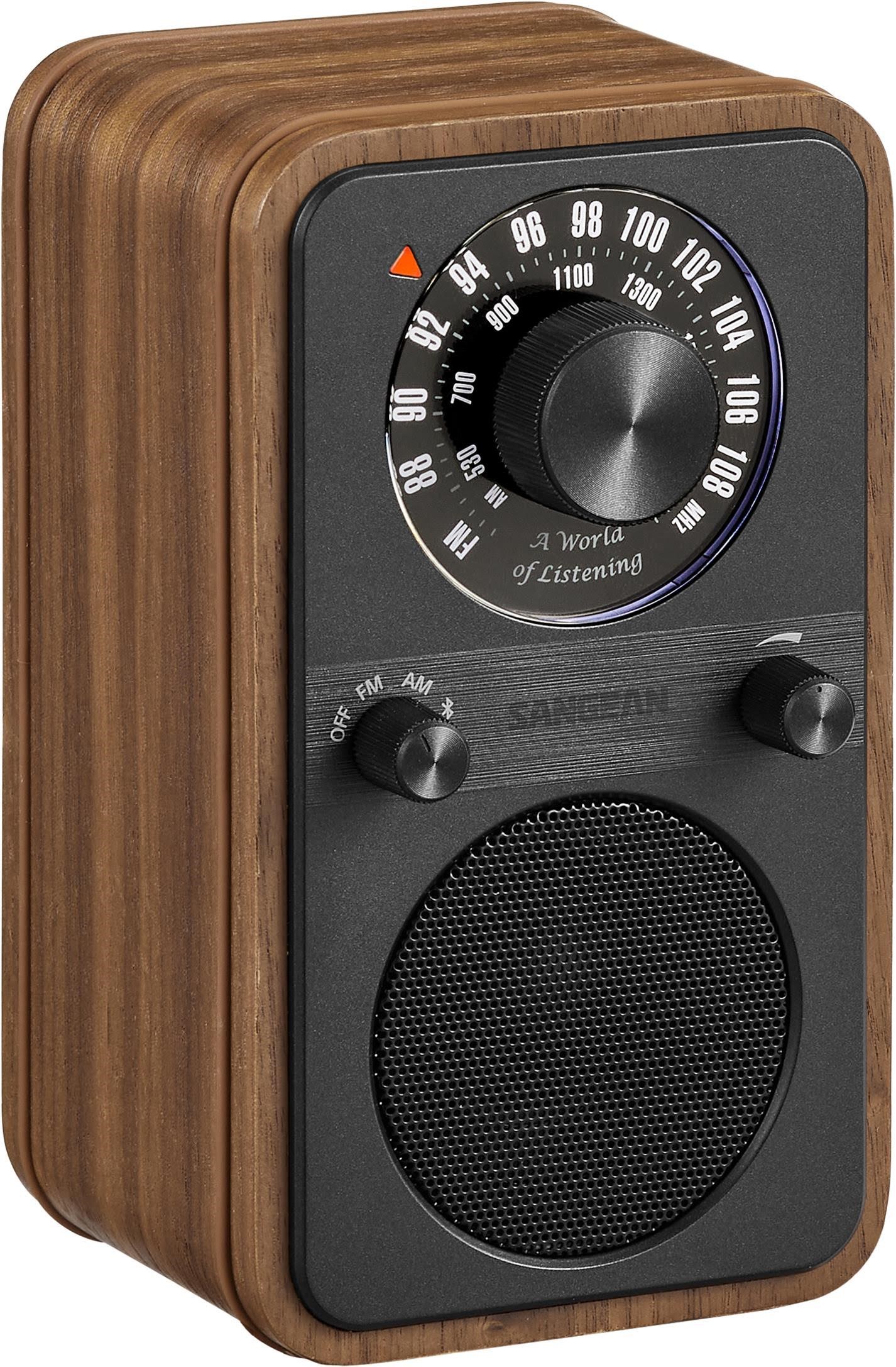 Sangean WR-9 AM/FM/Bluetooth Radio Vintage Walnut - AM/FM - Mono - Valnød