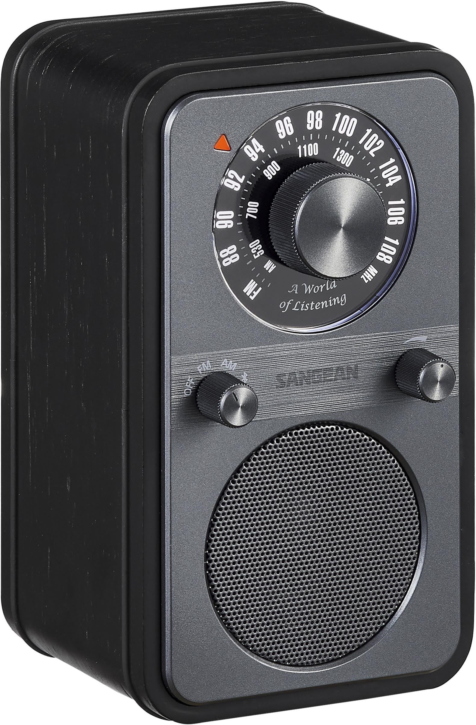 Sangean WR-9 AM/FM/Bluetooth Radio Midnight Oak - AM/FM - Mono - Eg/sort