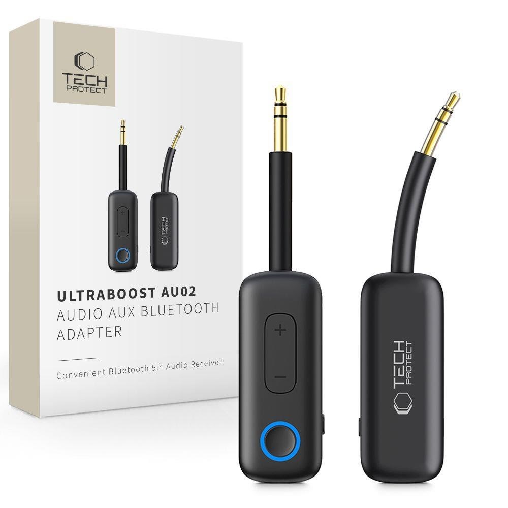 Tech-Protect Ultraboost AU02 Bluetooth 5.4 Audio Adapter - Black Bluetooth Adapter Sort 5906302339815