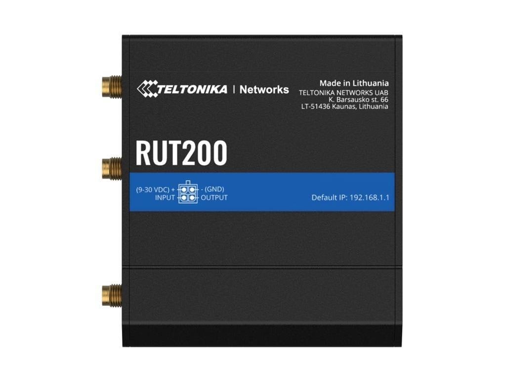 Teltonika RUT200 Industrial Cellular Router (RUT200040000 / Standard package with EU PSU) - Wireless router N Standard - 802.11n Router