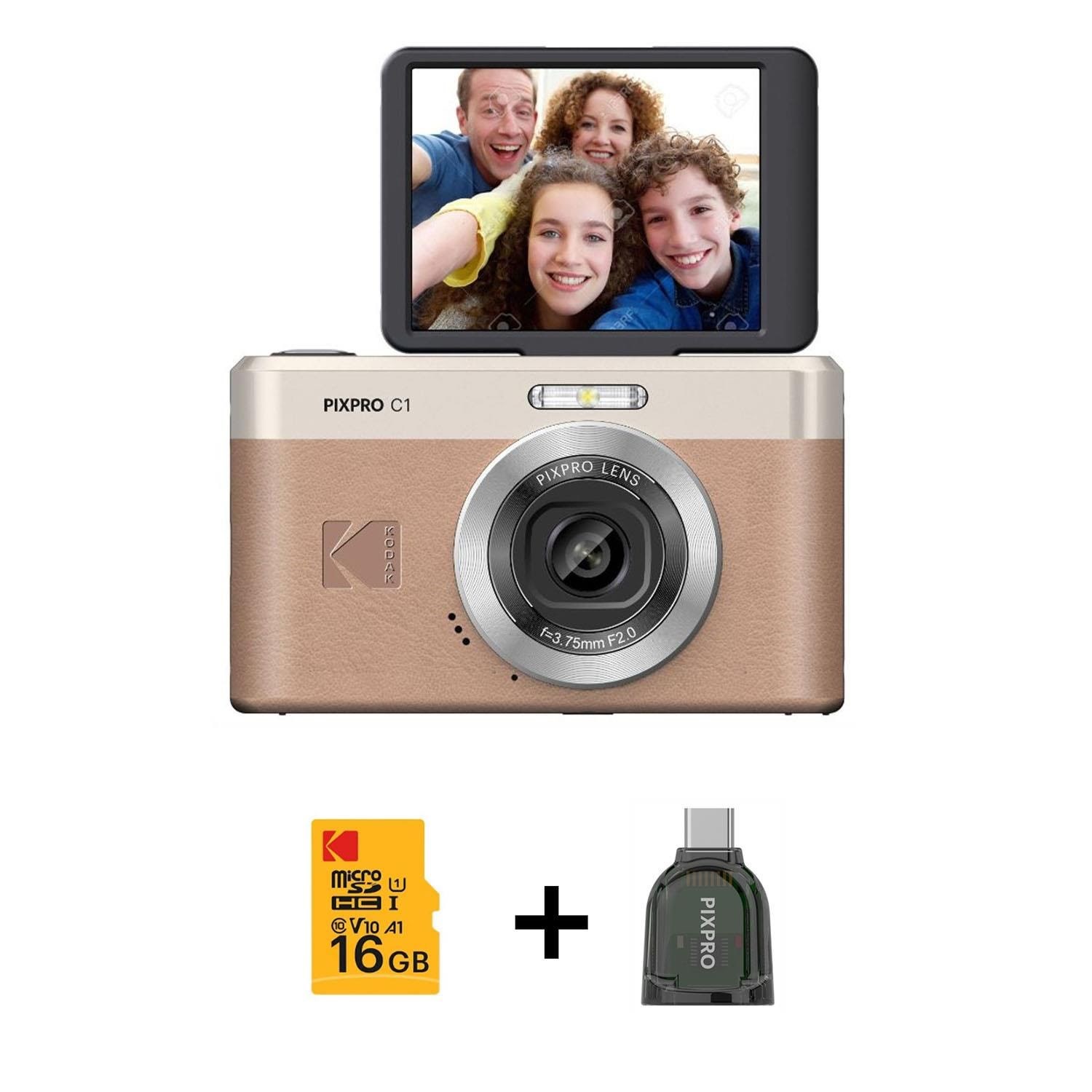 KODAK Pixpro Friendly Zoom C1 Brown + Dongle - Compact Digital Camera Kamera Brun C1BN3 Brown