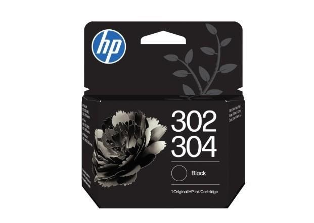 HP 302/304 Black Original Ink Cartridge Printerpatron Og Toner Pigmenteret sort B7RT7AE