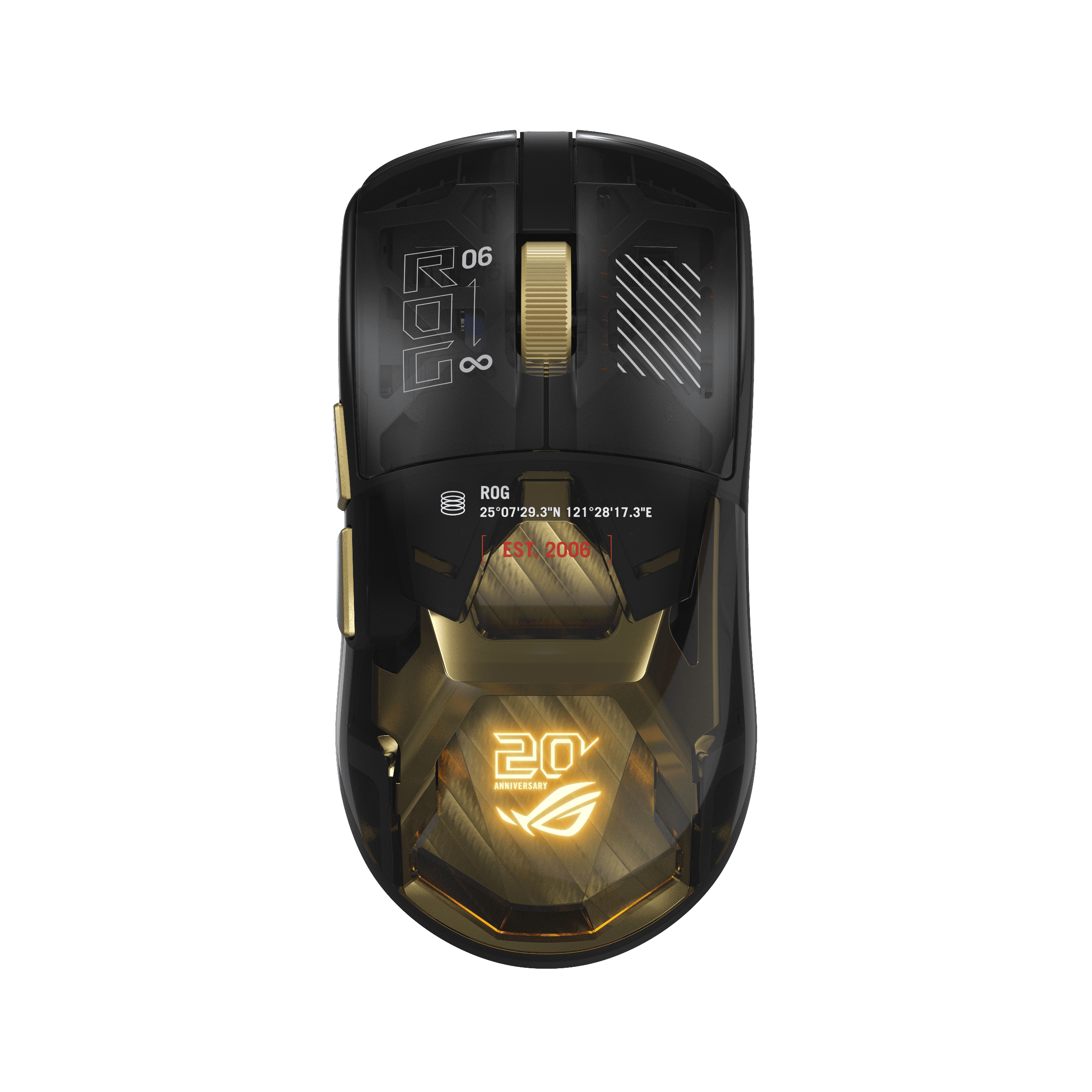 ASUS ROG Harpe II Extreme Edition 20 - Gaming Mus - Optisk - 5 knapper - Sort