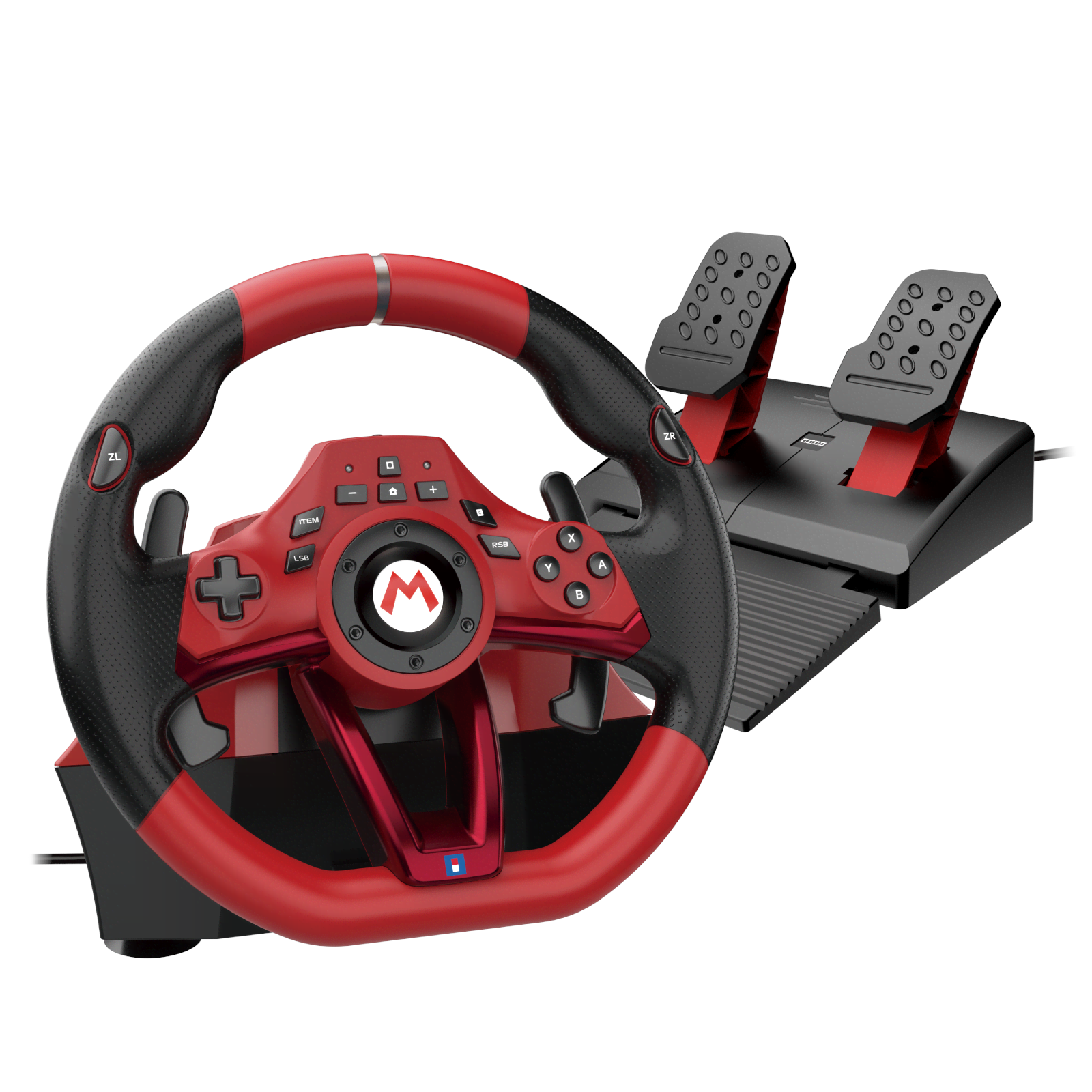 HORI Mario Kart Racing Wheel Pro Deluxe for Switch 2 - Wired Wheel - Nintendo Switch 2 Spil Tilbehør NSX-123E