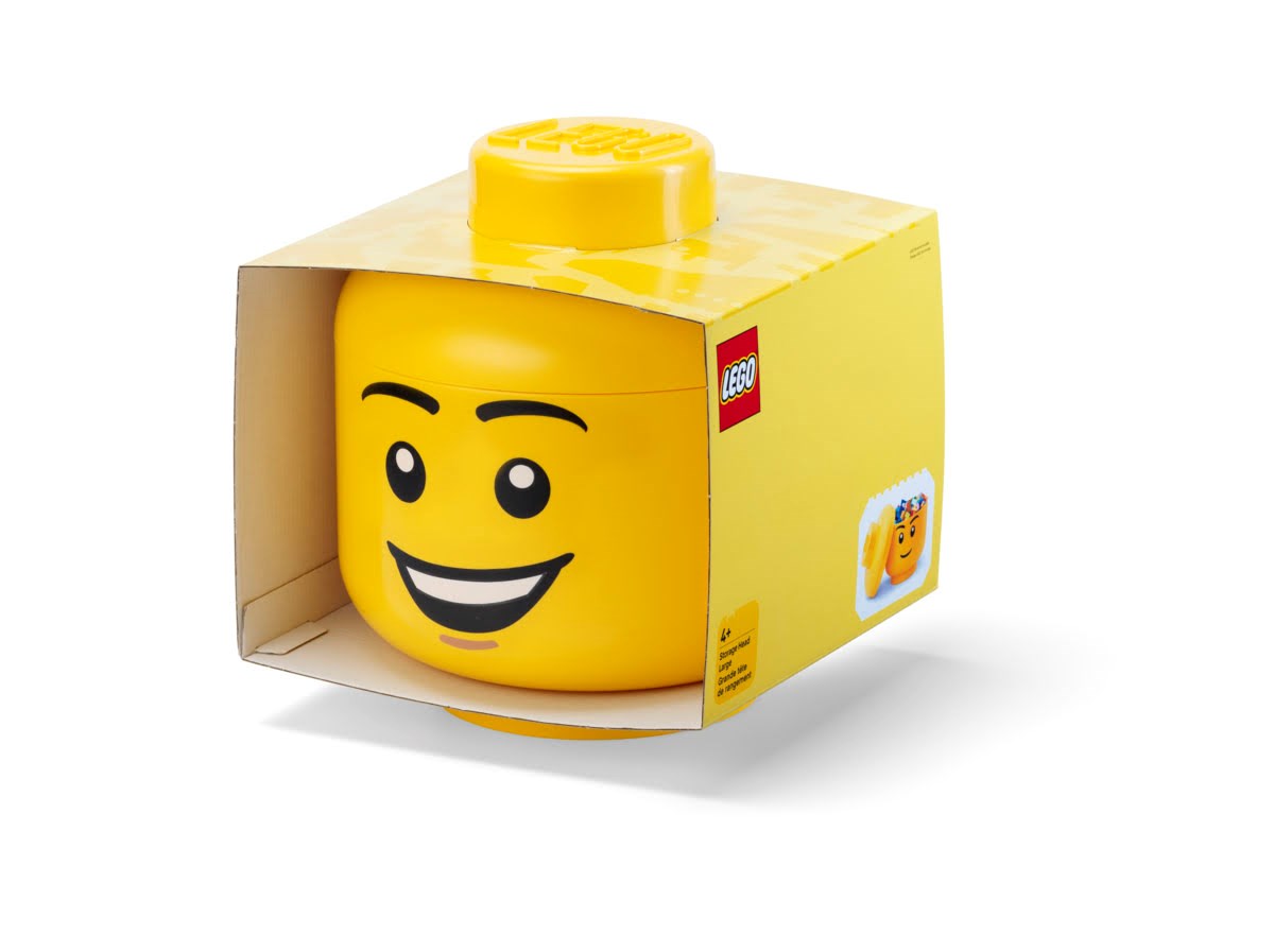 LEGO STORAGE HEAD (LARGE) - HAPPY BOY