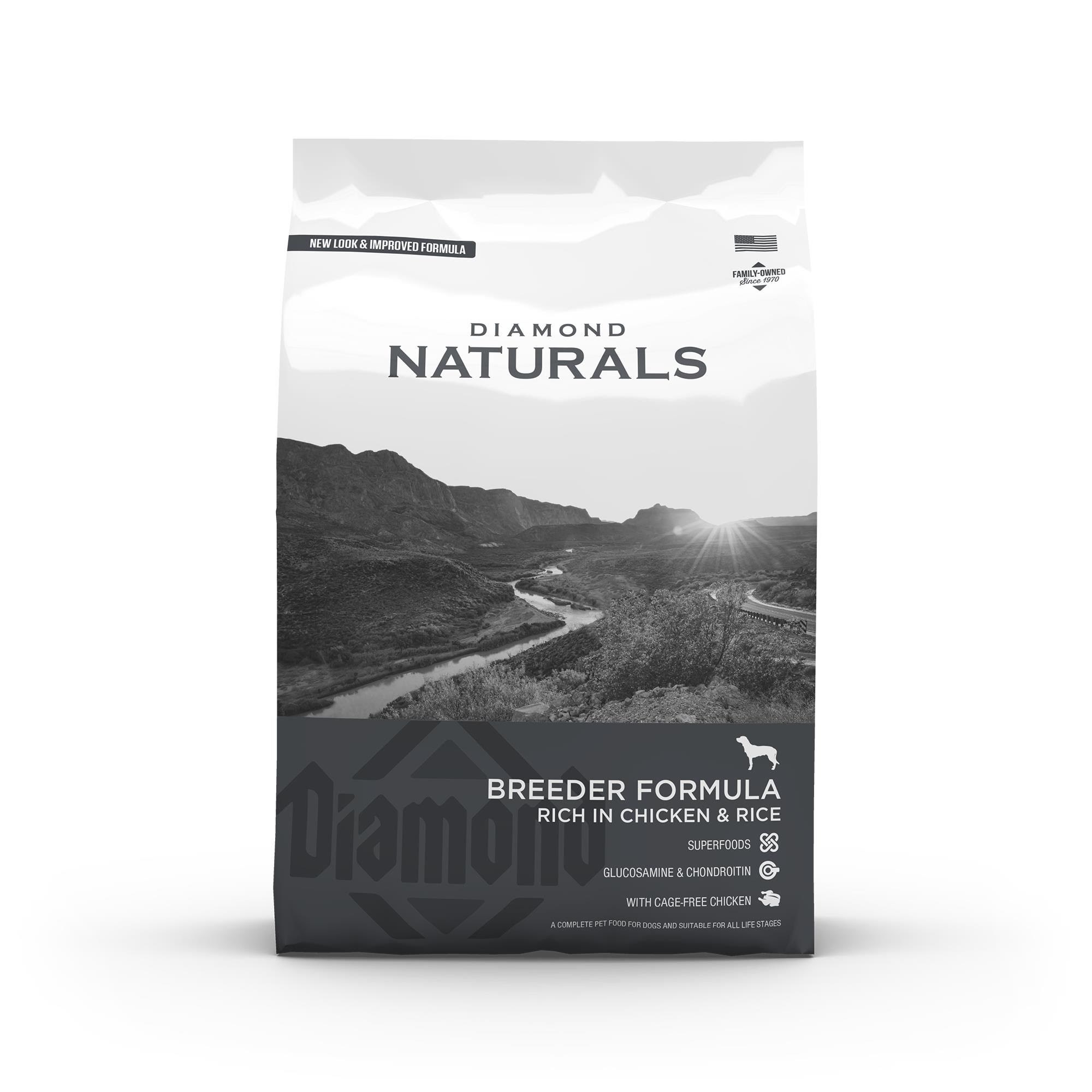 Diamond naturals Breeder Chicken Rice Dog 20 kg Hundeudstyr 170903