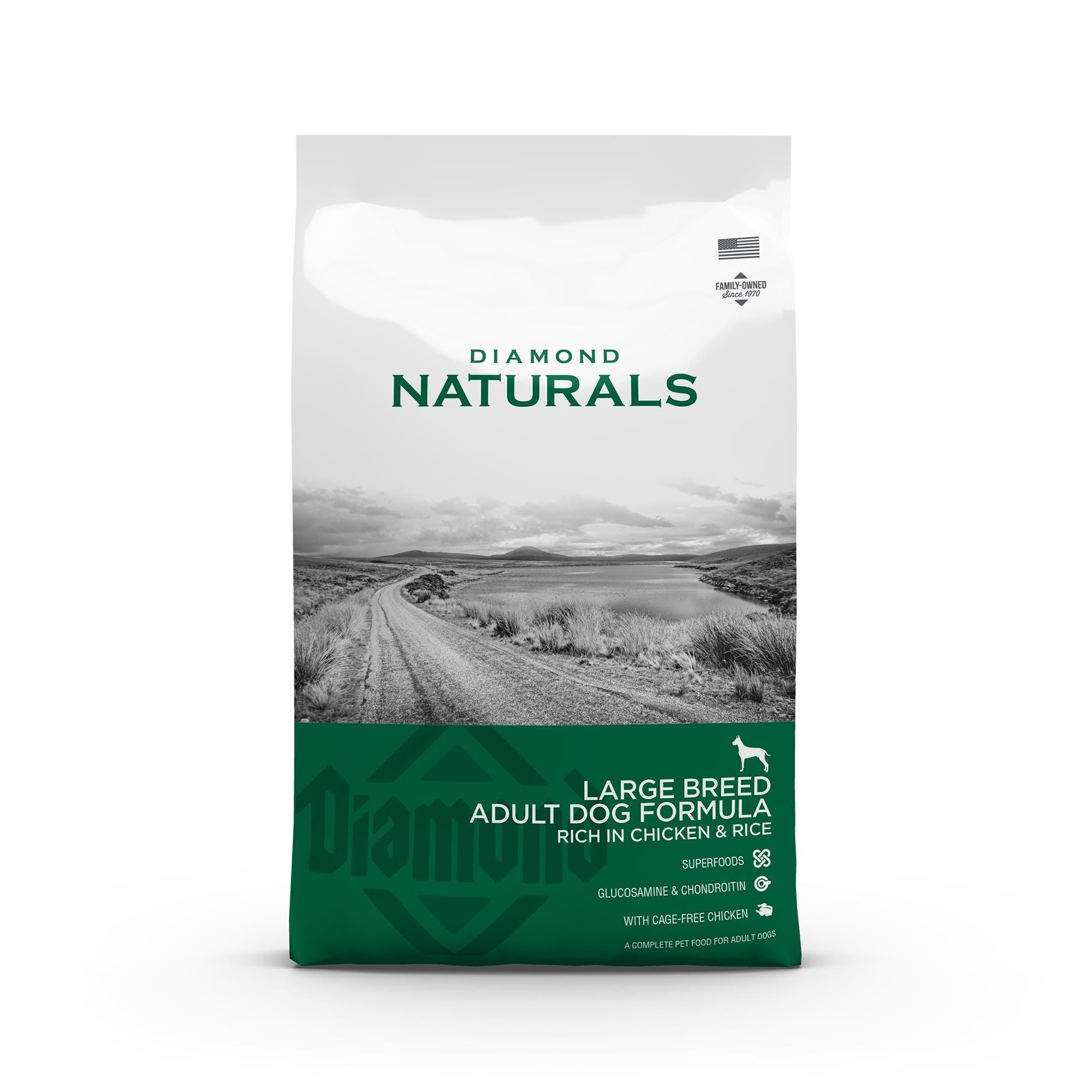 Diamond naturals Large Breed Adult Chicken & Rice 2kg Hundeudstyr 170400