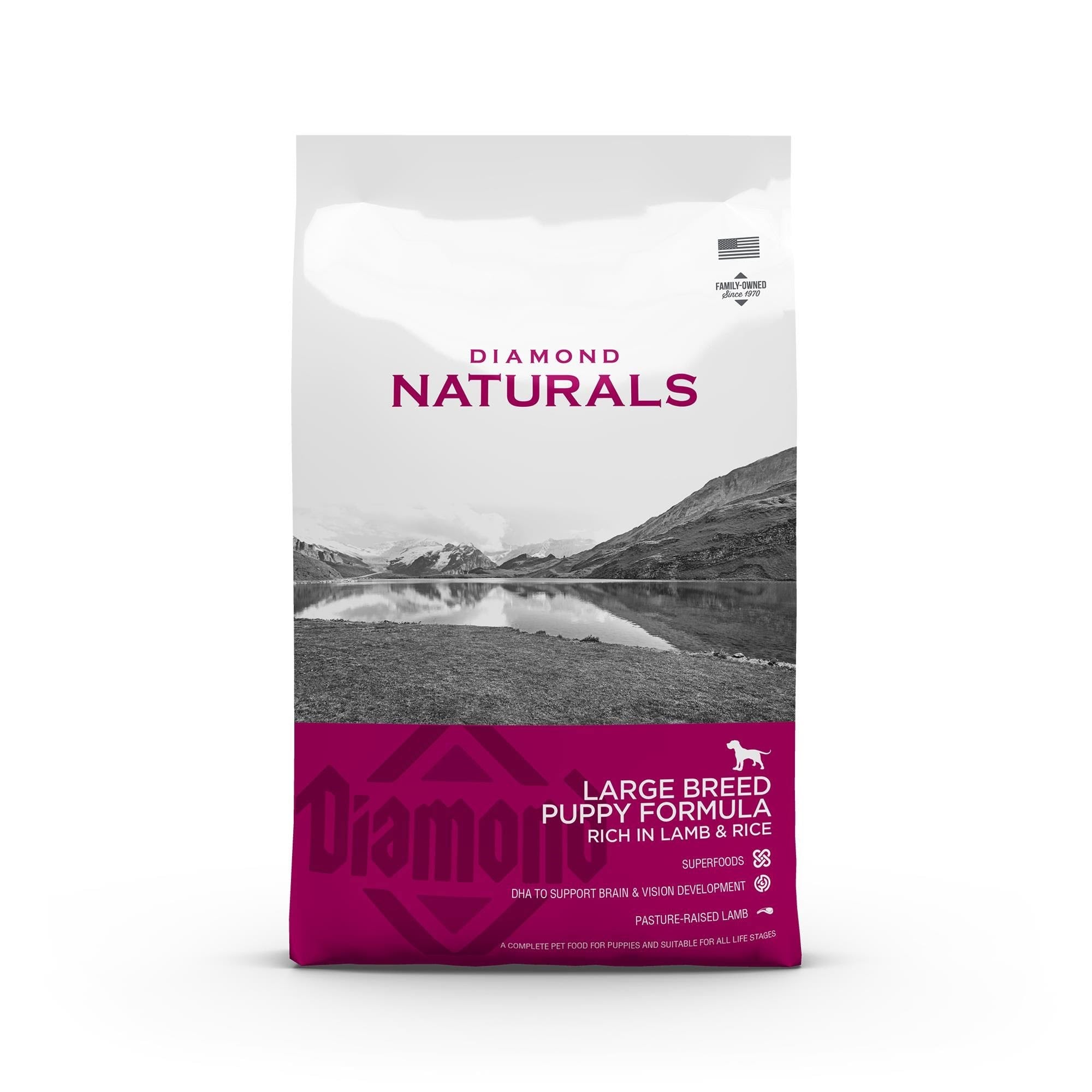 Diamond naturals Large Breed Puppy Lamb & Rice 2kg Hundeudstyr 170100