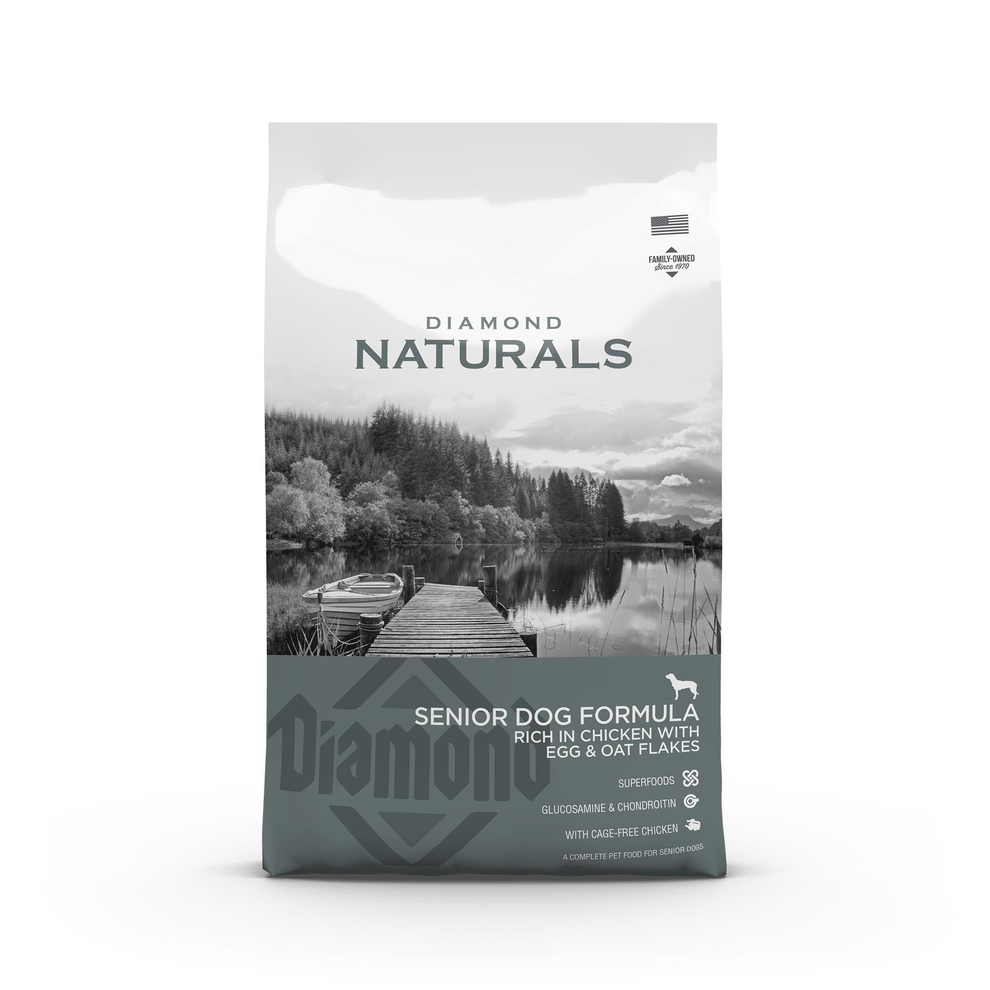 Diamond naturals Senior Dog ChickenEgg & Oat 15kg Hundeudstyr 170302