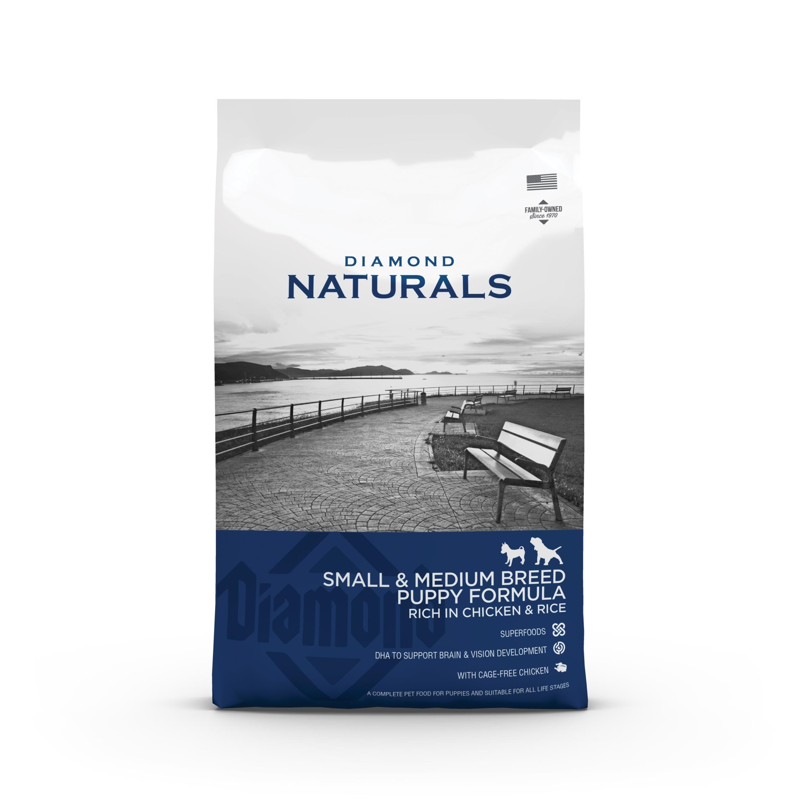 Diamond naturals Small & Medium puppy chicken & Rice 2kg Hundeudstyr 170700