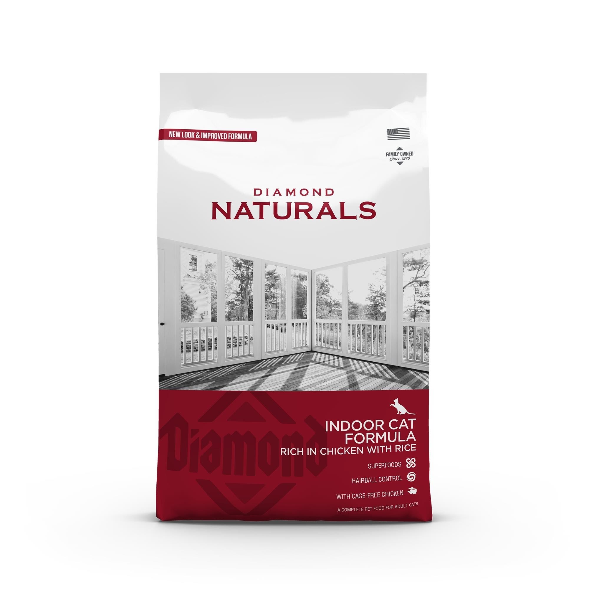 Diamond naturals Indoor Cat Chicken with Rice 7.5kg Katteudstyr 171102