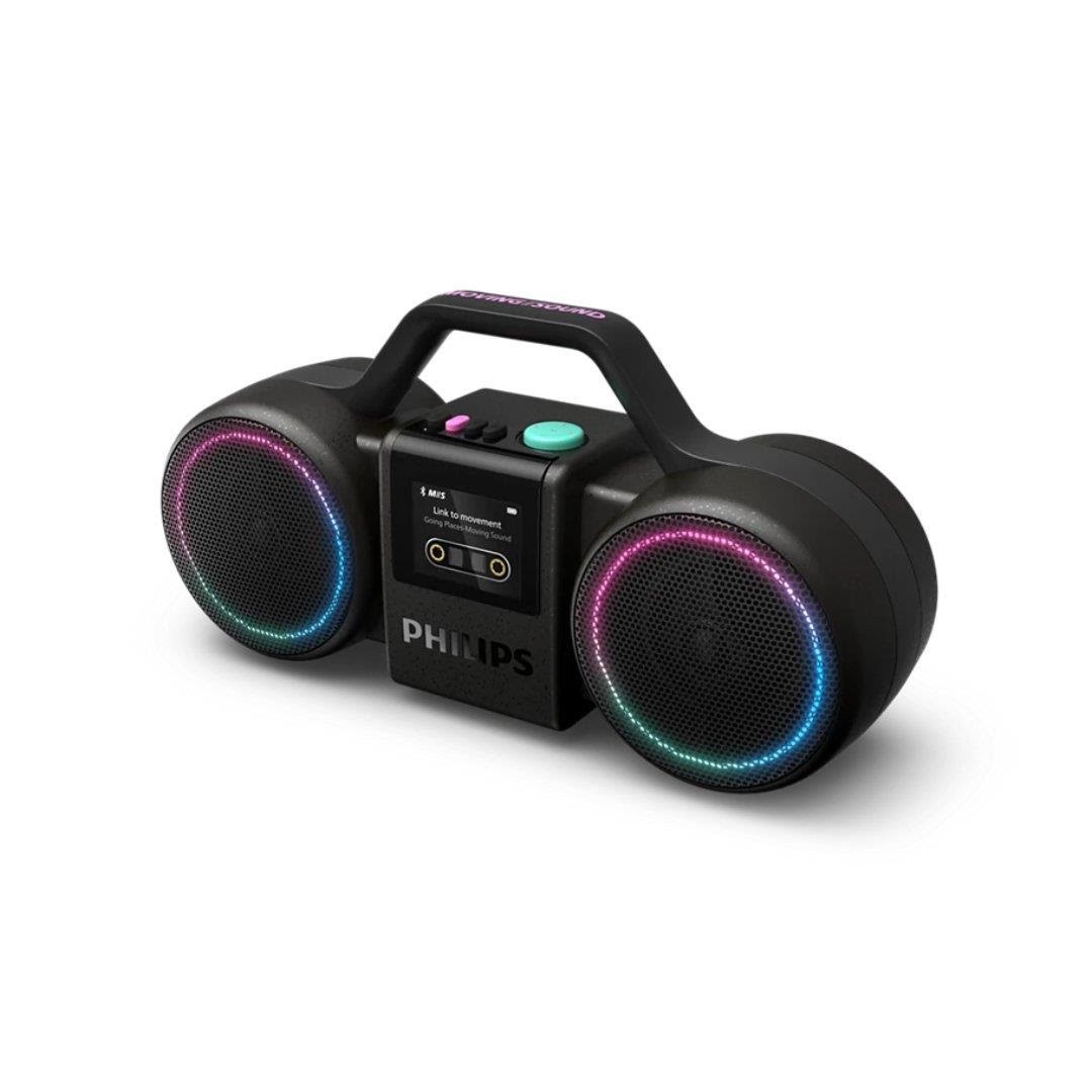 Philips TAMS60 - The Roller Boombox - Sort Baerbare Fest Hoejtalere TAMS60B/00