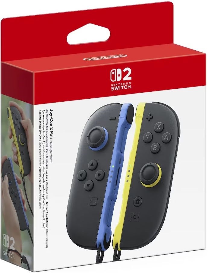 Nintendo Joy-Con 2 Pair Blue/Light Yellow - Wireless Controller - Nintendo Switch 2 Spil Tilbehør 0045496321857