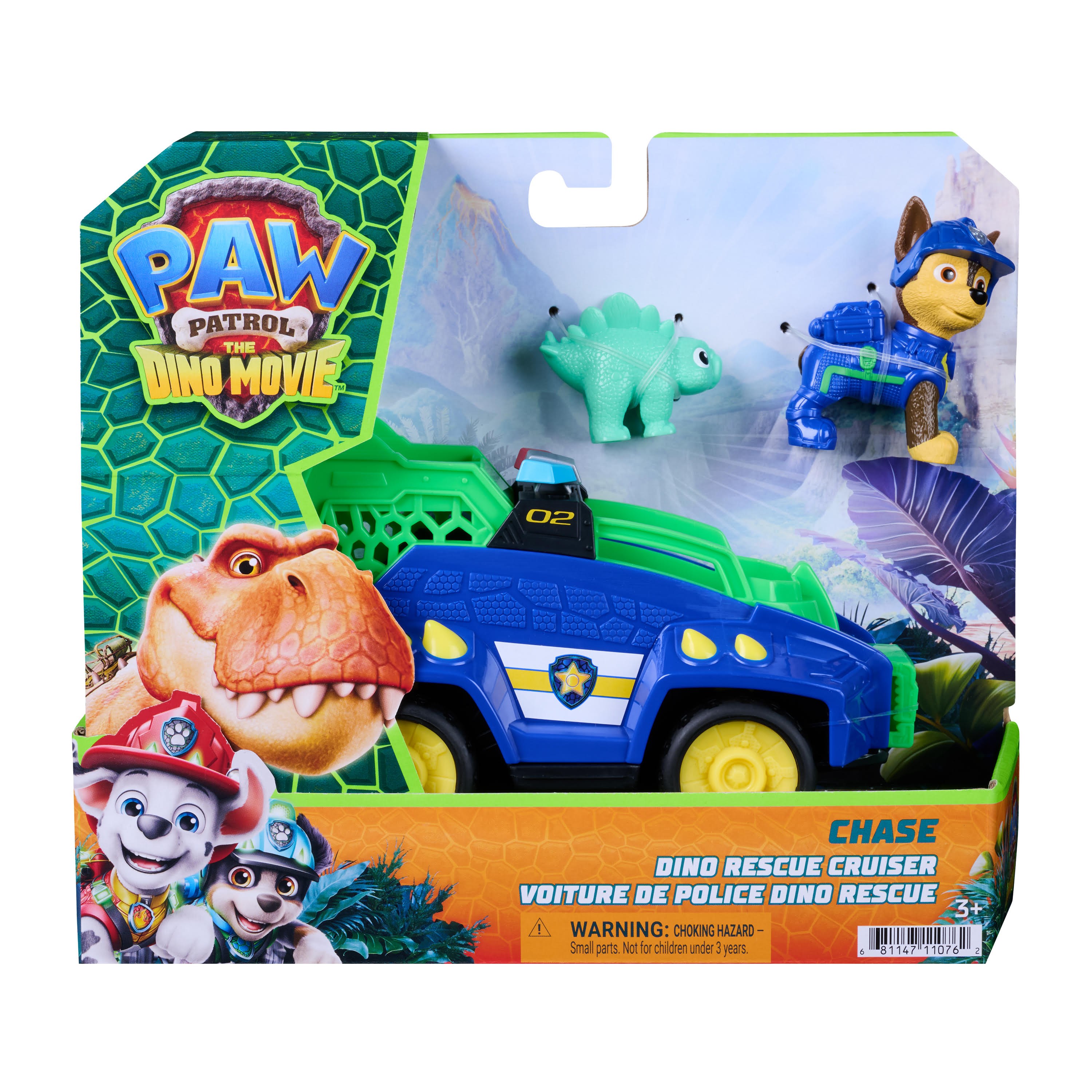 Paw Patrol The Dino Movie Dino Theme Vehicle Chase Legetøjsbil 97236 / 6075756
