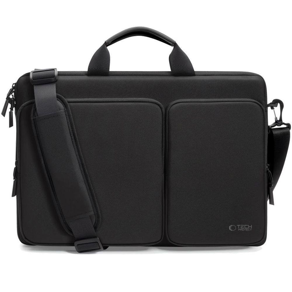 Tech-Protect Defender Laptop Bag 17" - Black Taske Sort 5906302361373