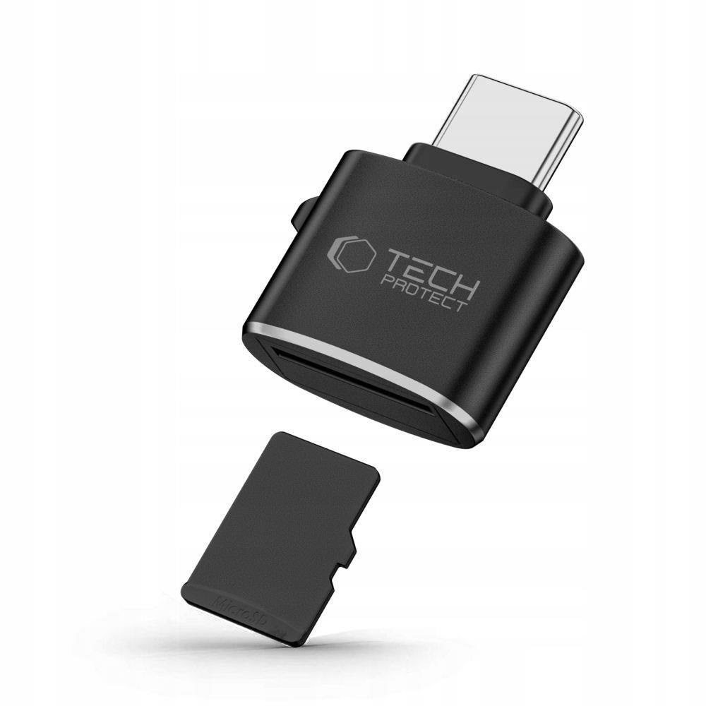 Tech-Protect UltraBoost microSD card reader adapter with USB-C - black Kortlæser 5906302361953