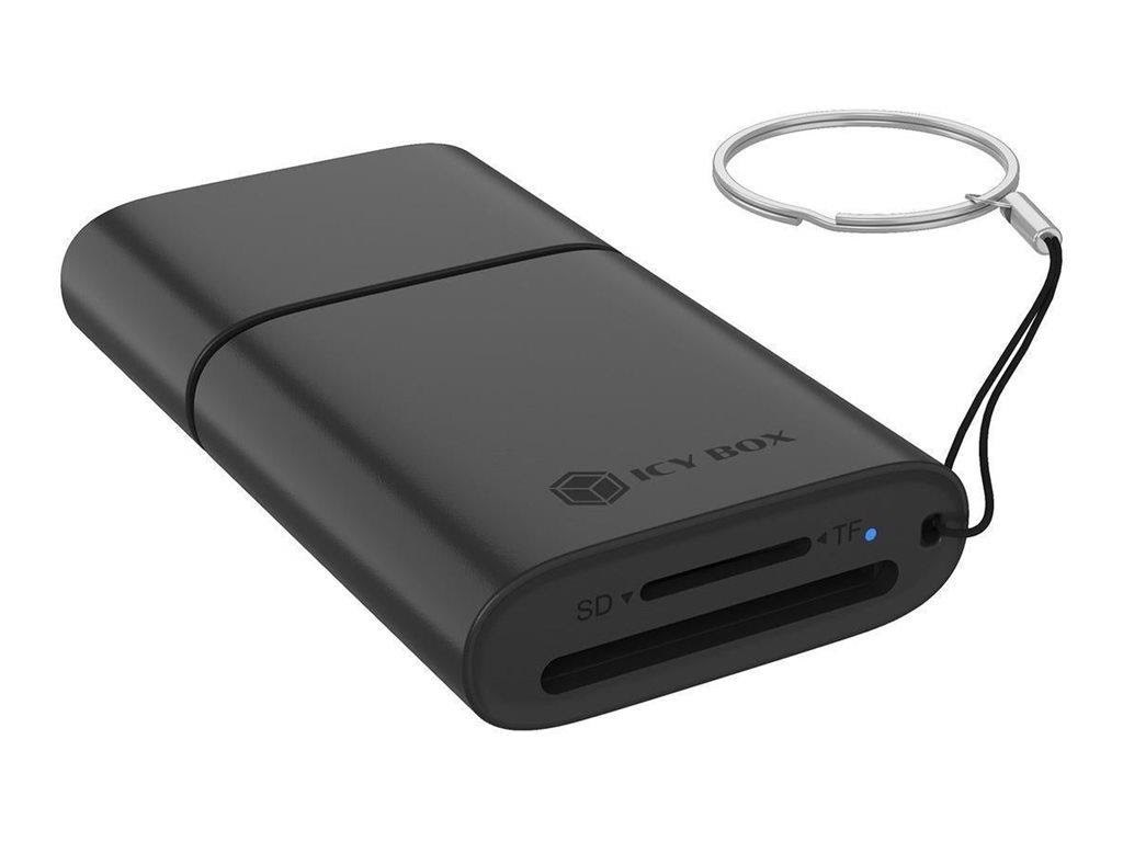 ICY BOX IB-CR204-CU3 - card reader - USB 3.2 Gen 1 / USB-C / USB-A Kortlæser