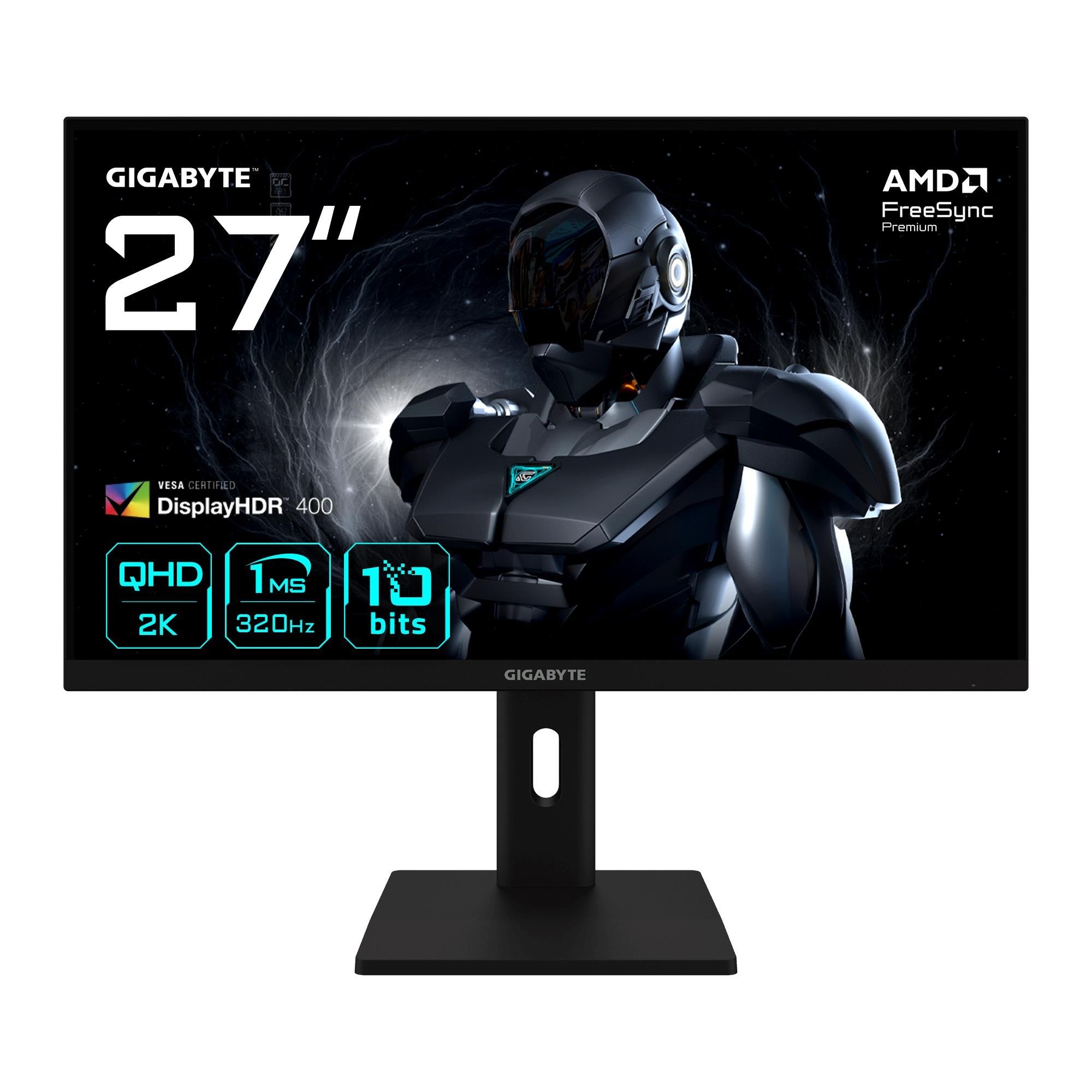 27" GIGABYTE G27Q3 - 2560x1440 (QHD) - 320Hz - SuperSpeed IPS Computerskærm Black