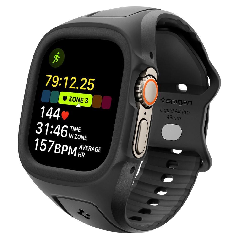 Spigen Liquid Air Pro Strap for Apple Watch Ultra 49mm - Black Smartwatch Tilbehør ACS05463