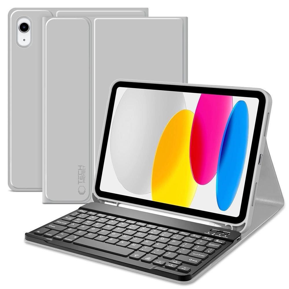Tech-Protect SC Pen + Keyboard Case for iPad 10.9" 2022 (10th Gen.) / 11" 2025 (11th Gen) - Gray (US International) Tablet Cover 5906302363117
