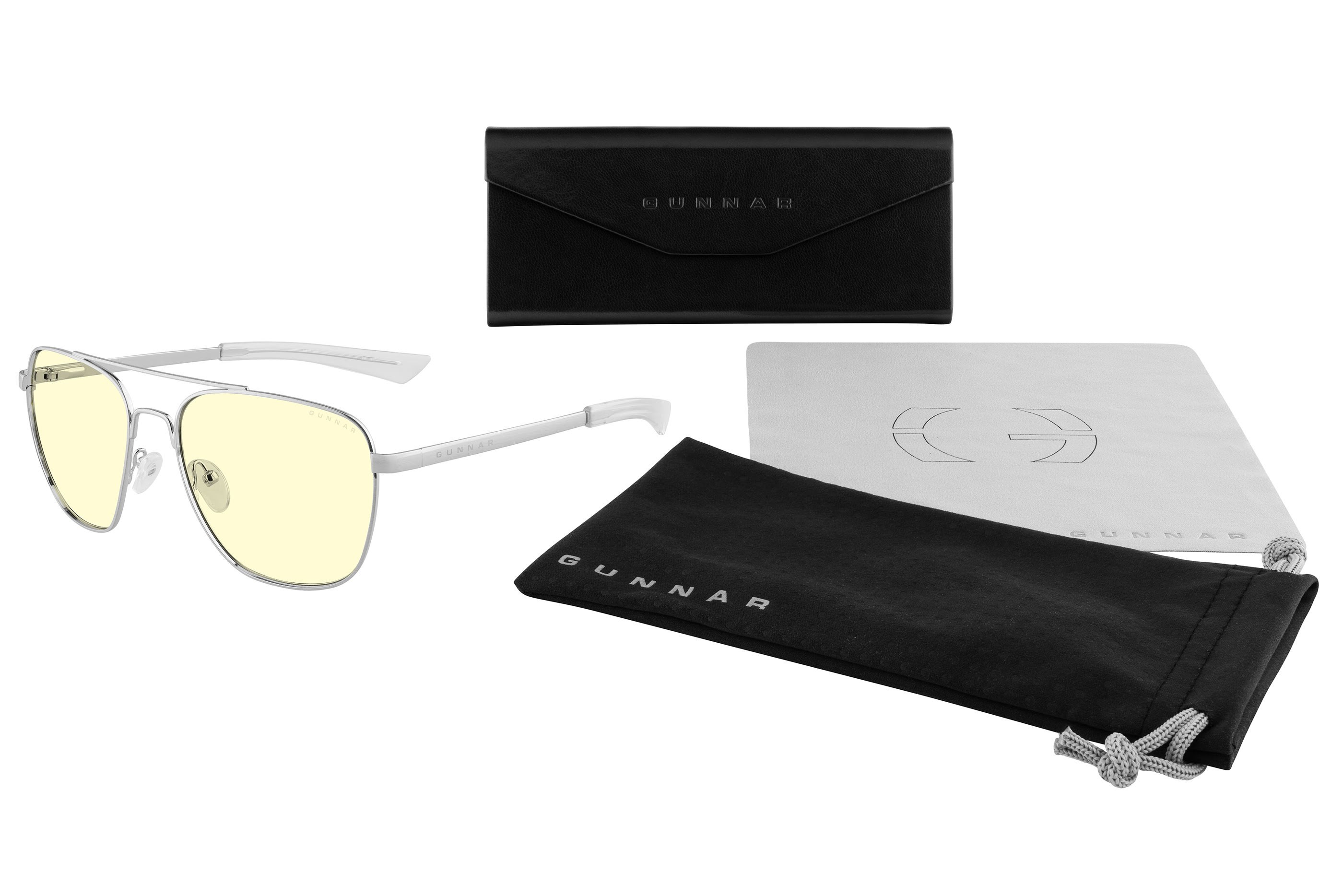 Gunnar Mustang - Chrome - Amber Computer Briller MUS-00301