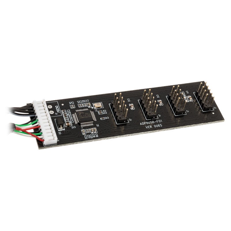 Kolink USB 2.0 Hub-card incl. 60cm USB- & Molex-cable USB hub - 4 ports - Sort Usb Hub PGW-AC-KOL-004