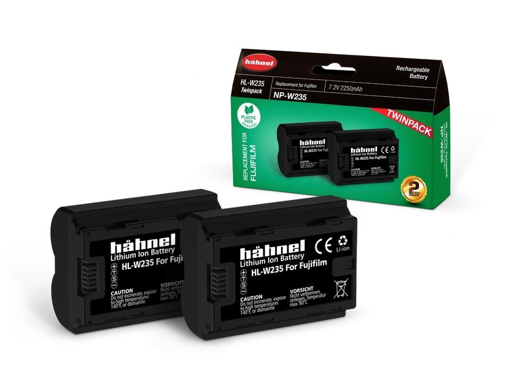 Hähnel Battery Fujifilm HL-W235 / NP-W235 Twin Pack Batteri 1000 161.1