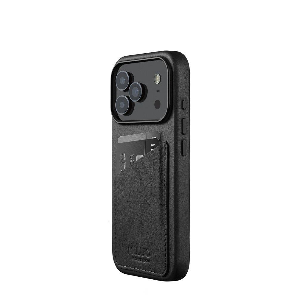 Mujjo Wallet Leather Case for iPhone 17 Pro - Black Mobilcover MUJJO-CL-062-BK