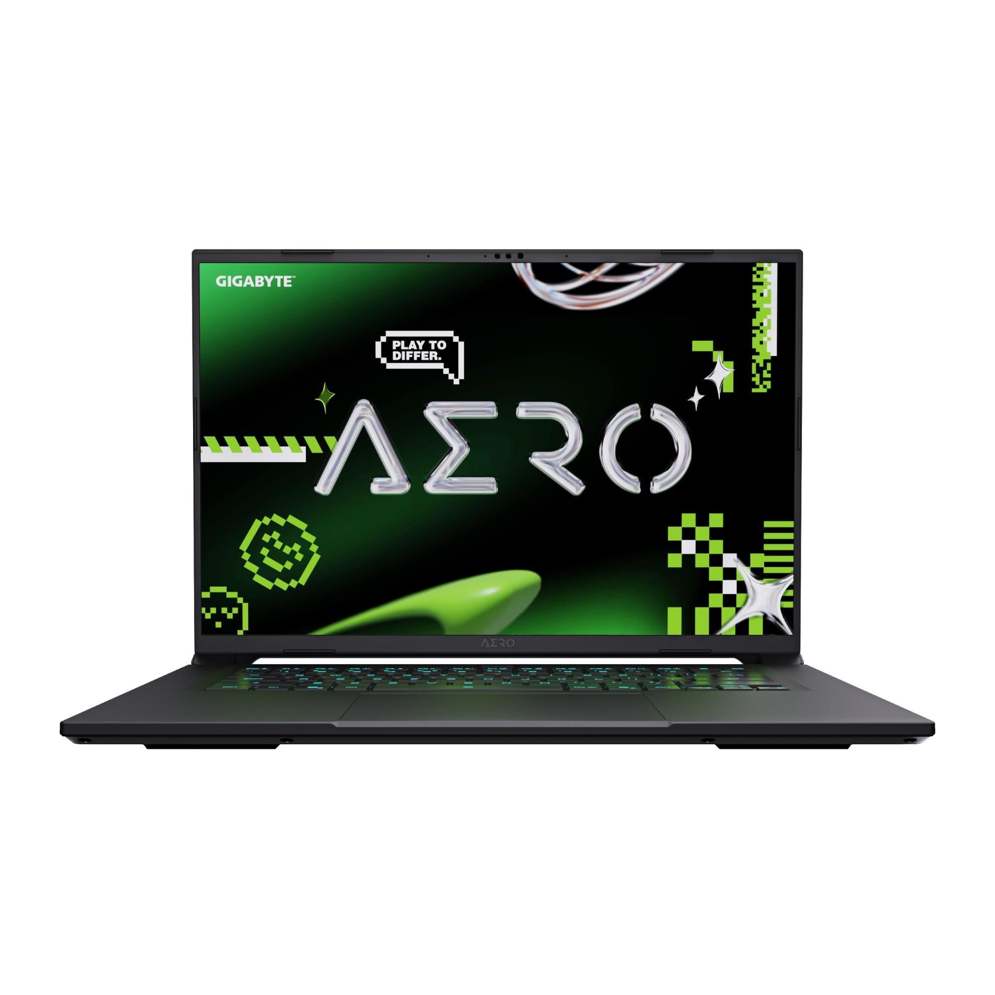 GIGABYTE æro X16 - 16" | RTX 5060 | Ryzen AI 7 | 16GB | 1TB Bærbar Sort 1VH93NEC94AH