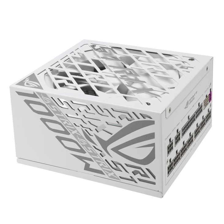ASUS ROG STRIX PLATINUM 1000W White (ROG Equalizer) Strømforsyning - 1000 Watt - ATX 3.1 - 80 Plus Platinum certified